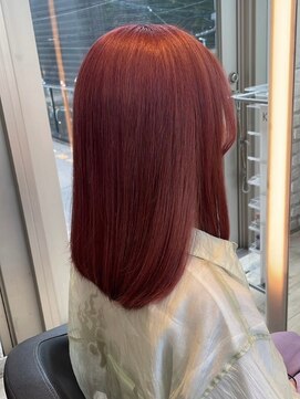 インク サカエ(inq sakae) ブリーチカラーアプリコットブラウン