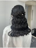 10代20代30代◎ウェーブ編み込みアレンジ
