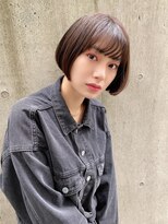 リープアルケー ヘアアンドヘッドスパ 錦糸町北口店(leap arche Hair&head spa)&nbsp;ミニウルフ/デジタルパーマ/チェリーブラウン/髪質改善/錦糸町