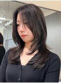 韓国ヘアレイヤーカットニュアンスレイヤー大阪梅田/岸本