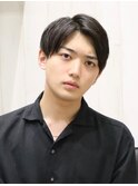 清潔感！センターパートマッシュモテ髪クール