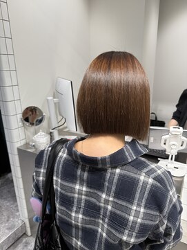 ジュイル ハラジュク(JEWIL HARAJUKU) 【縮毛矯正】切りっぱなしボブ