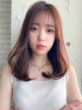 アグノス 青山(Agnos) レイヤーカット暗めカラーフェイスフレーミングデザインカラー