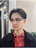 前下がりセンターパート