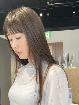 ディプティモイラ(dipty MOILA) 暗めカラーグレージュ 髪質改善 ロング