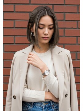 フルショウ 小牧(FURUSHO) ココアグベージュ/チョコレートブラウン/ヘイリーボブ