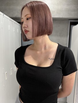 スウィープ(sweep) ハイトーンボブ/ピンクベージュ/ケアブリーチ