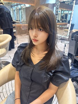 ロンドロゼ 池袋(Lond rose) オリーブグレー/韓国風巻き/レイヤーカット/髪質改善/縮毛矯正