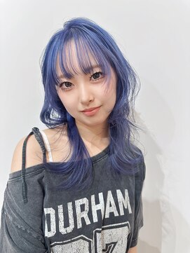 リメバイナチュラル(Rime by Natural) ブリーチ／ロイヤルブルー／ロングレイヤー