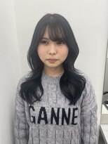 ゴウトゥデイシェアサロン 町田店(GO TODAY SHAiRE SALON)&nbsp;ブルーブラック×ミディアムレイヤー【町田】