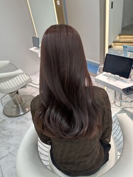 ロンドルピナス 小倉(Lond Lupinus) ミディアムヘア暗めカラー/デザインカラー/フェイスフレーミング