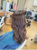 コントラストミルクティベージュハイライト