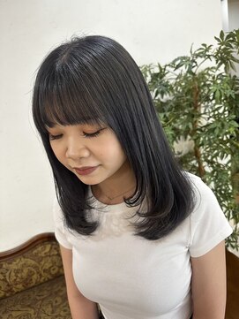 グレージュ×ハイライト