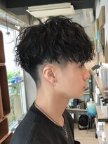 フィフス 渋谷(fifth)&nbsp;ツイストスパイラルパーマ刈り上げマッシュメンズカットパーマ