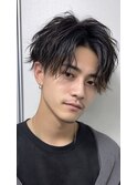 フェザーパーマフェザーショート韓国へアセンターパート