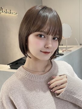 ヘアーサロン ラフリジー(Loufreasy) 乾かしただけでまとまる地毛風縮毛矯正×あごラインボブ☆