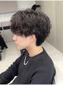 シャドウパーマ　ニュアンスマッシュ
