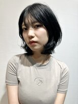 ファースト 東仙台店(first) ブルーブラック・レイヤーボブ