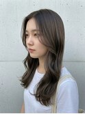 髪質改善透明感カラー×美髪レイヤーカットグレージュ春カラー