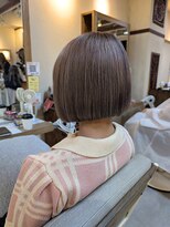 ヘアリゾート粋 ウナム 新宿東口店(enam)&nbsp;透明感シアーブラウン/ショートボブ/ストレート