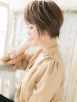 モッズ ヘア 福岡姪浜店(mod's hair) *mod's姪浜*…斜めバング☆ふんわりエアリーショートb