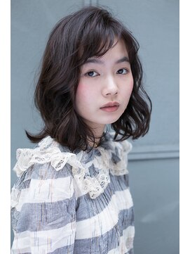 アンヘアー 元町三宮(UNHAIR) 【UNHAIR】ゆるふわミディアムボブ