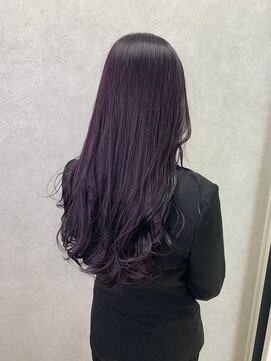 リリー(Lilley) 【lilley 藤亜弥奈】無造作ウェーブの無敵パープル(天神/今泉)