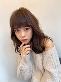 大人可愛い/セミディー/20代/30代/モテ髪/透明感ベージュ