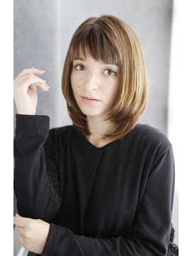 シュシュット(chouchoute) 小顔セミウェットウェーブハイライトカラーオリーブカラー/109