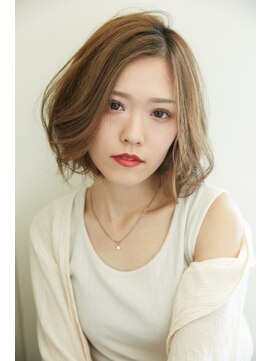 フィガロ ミーナ 東生駒店(FIGARO MINA) 【figaro】エアリーカジュアルボブ