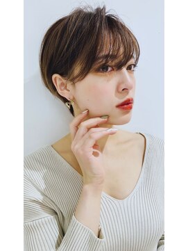 フラミューム たまプラーザ(flammeum) ハンサムショート×ライトブラウン【フラミュームたまプラーザ】