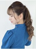 【MICHI 富田店　古作蓮】結婚式ヘア　ポニーテール