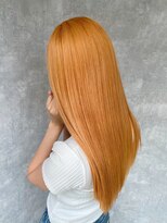 ブロッサム 池袋店(Blossom) オレンジベージュブリーチカラーミルクティーカラー池袋髪質改善