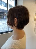 4月透明感ショート【ボブルフ/ミディアムヘア/ベビーバング】