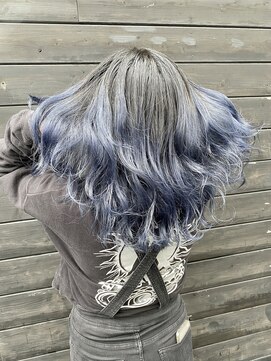 プルメリアドット(Plumeria.) Blue × gradation