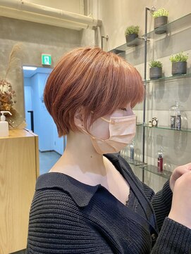 レーヴバイロンド 仙台(Reve by Lond) 大人美人ショート　ペールベージュ　外ハネボブ