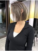 ハイライト ボブ 切りっぱなしボブ 井坂