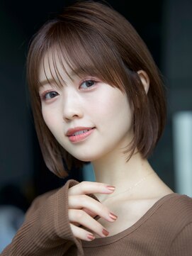 エインアンリー 表参道(AIN.ANLY.) 前髪あり耳掛けボブ20代30代40代【AIN.表参道】川原大地