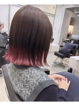 モアナバイヘッドライト 小田原店(Moana by HEADLIGHT) Moana【小田原】#毛先カラー#グラデーションカラー#ボブ