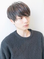 メンズマッシュ/無造作パーマ/メンズ　シンプル黒髪