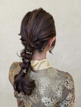 ラックスビー ユナイテッド 神戸三宮いくたロード店(LUXBE UNITED) 金箔がアクセント♪お呼ばれヘアアレンジ