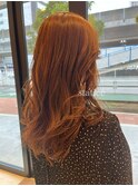 ＊レイヤーカット＋オレンジブラウン＊