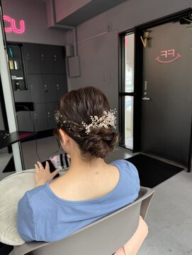 クク 那覇国際通り(CUCU) ヘアセット　パール付き