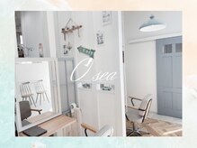 オーシー 志比口店(O'sea)の雰囲気（セット面8席(※壁で仕切られています)シャンプー台3台・個室1席）
