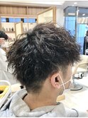 ツーブロックハードツイストスパイラルパーマ