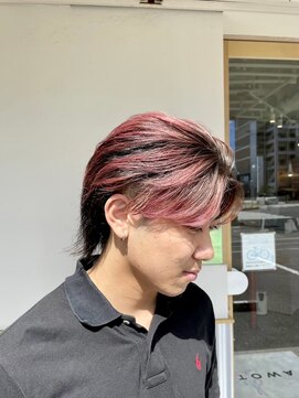 ルトワプラス(Lutowa plus) センターパート×ボルドーカラー