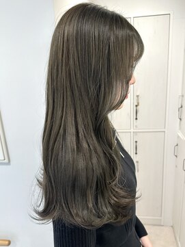 ガーデンヨコハマ(GARDEN YOKOHAMA) オリーブカーキブリーチなしWカラー暗めカラーグレージュ韓国風