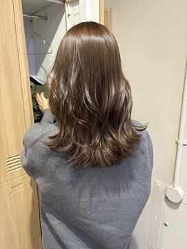 ローレンジウ(LOREN JU) 透明感髪質改善ベージュダブルカラーミルクティーグレージュ