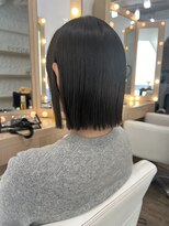 エレノア 渋谷公園通り店(Eleanor)&nbsp;【錦まりな】切りっぱなしボブ　タッセルボブ　顎下３センチボブ