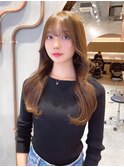 髪質改善縮毛矯正レイヤーカット顔周り前髪韓国ミニウルフ錦糸町